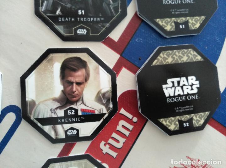 Juguetes antiguos y Juegos de colecci&oacute;n: star wars leclarc COSMIC SHELLS rouge one CROMO tazos tazo n 52