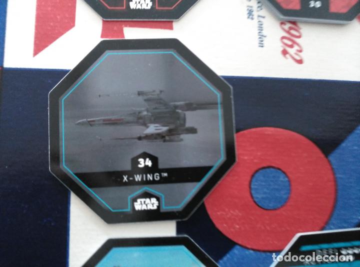 Giocattoli antichi e Giochi di collezione: star wars leclarc COSMIC SHELLS el despertar de la fuerza CROMO tazos tazo n 34
