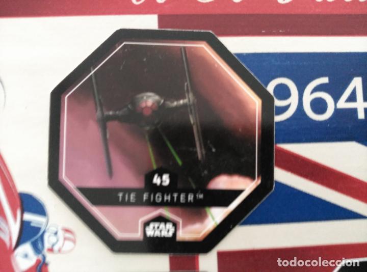 Juguetes antiguos y Juegos de colecci&oacute;n: star wars leclarc COSMIC SHELLS el despertar de la fuerza CROMO tazos tazo n 45