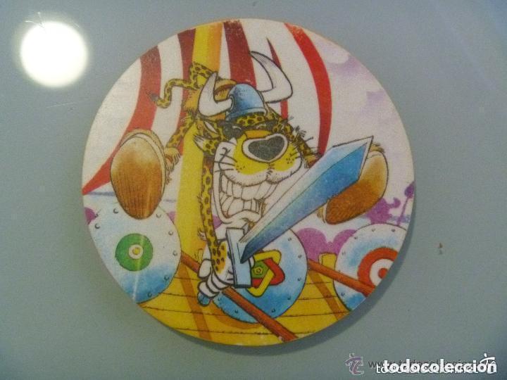 Juguetes antiguos y Juegos de colecci&oacute;n: MACROTAZO DE MATUTANO, CHESTER . 25 PUNTOS . 7,5 CM DE DIAMETRO