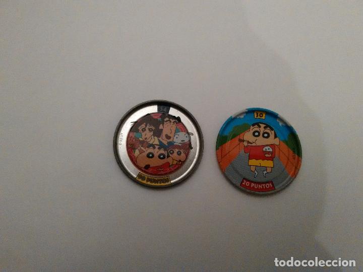 Juguetes antiguos y Juegos de colecci&oacute;n: LOTE 2 METAL RAPPERS SHIN CHAN BOLLYCAO A&Ntilde;O 1997 (N&ordm; 54 Y N&ordm; 30)