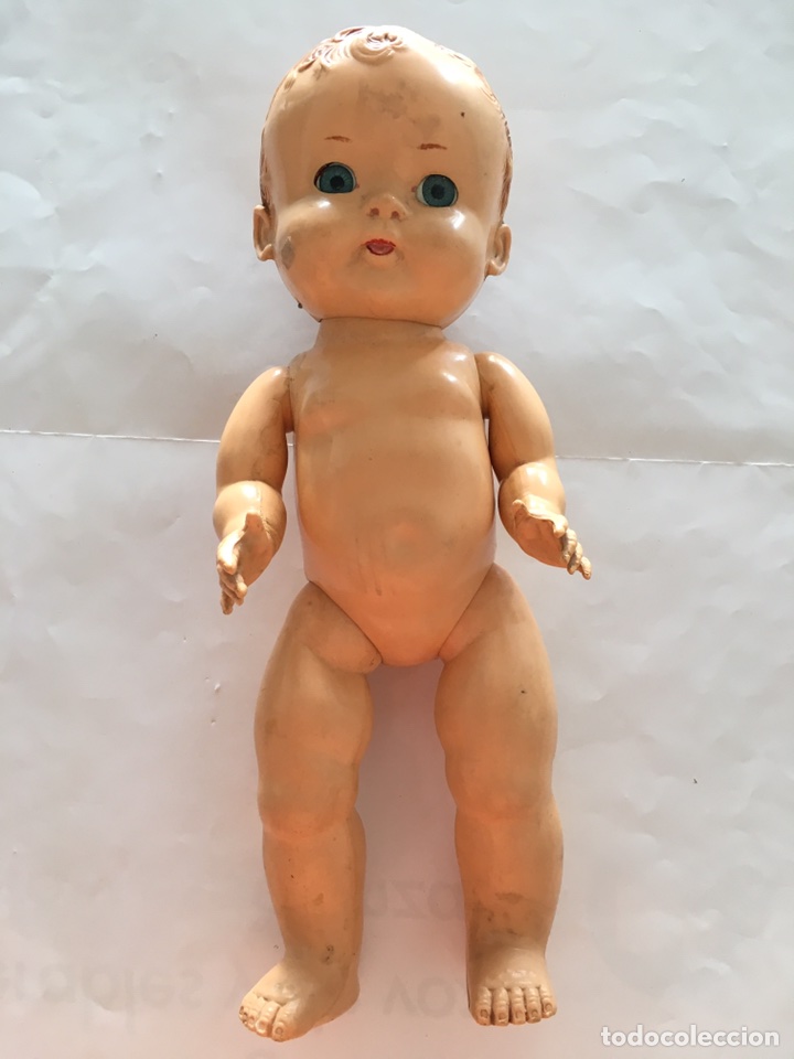Juguetes antiguos y juegos de colecci&oacute;n: MU&Ntilde;ECO DE CELULOIDE. LLOR&Oacute;N. MU&Ntilde;ECA. - Foto 1