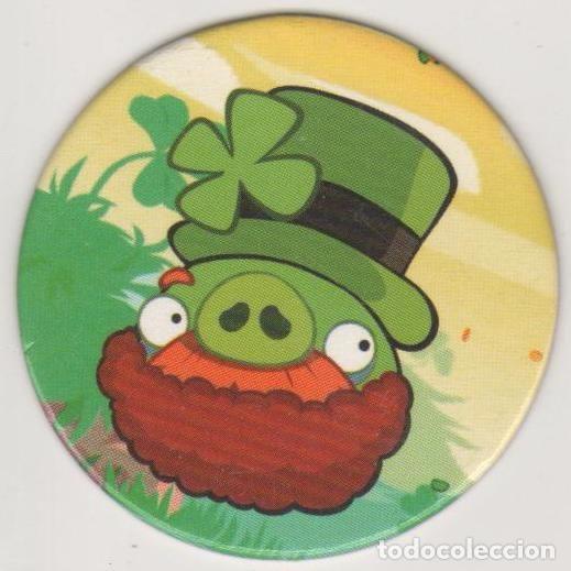 Juguetes antiguos y Juegos de colecci&oacute;n: COLECCI&Oacute;N TAZOS E-MAX ANGRY BIRDS POWER CAPS TAZO CAP POGS N&Uacute;MERO 114 ROVIO ENTERTAINMENT 2012