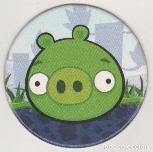 Juguetes antiguos y Juegos de colecci&oacute;n: COLECCI&Oacute;N TAZOS E-MAX ANGRY BIRDS POWER CAPS TAZO CAP POGS N&Uacute;MERO 009 9 ROVIO ENTERTAINMENT 2012