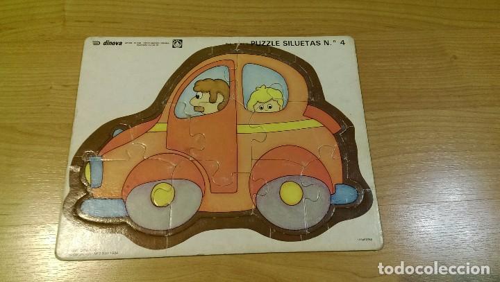 Brinquedos antigos e Jogos de cole&ccedil;&atilde;o: ANTIGUO PUZZLE CART&Oacute;N &laquo;SILUETA N&ordm; 4 COCHE&raquo;