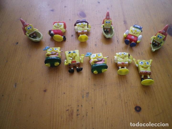 Juguetes antiguos y Juegos de colecci&oacute;n: 11 FIGURAS BOB ESPONJA HUEVO KINDER