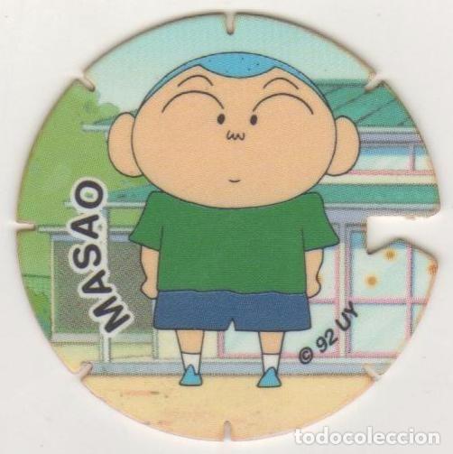 Juguetes antiguos y Juegos de colecci&oacute;n: COLECCI&Oacute;N TAZOS GREFUSA SHIN CHAN TAZO VOLADOR CAPS POGS N&Uacute;MERO #79 79 MASAO SERIE ANIME 1992