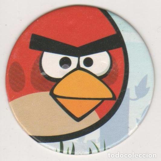 Juguetes antiguos y Juegos de colecci&oacute;n: COLECCI&Oacute;N TAZOS E-MAX ANGRY BIRDS POWER CAPS TAZO CAP POGS N&Uacute;MERO 001 1 ROVIO ENTERTAINMENT 2012