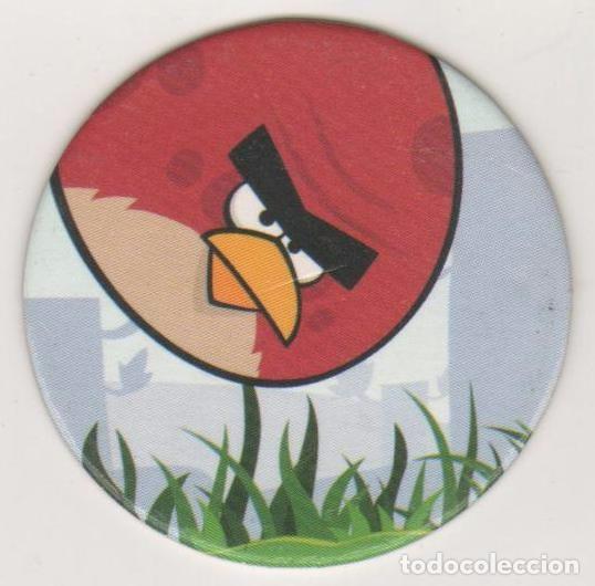 Juguetes antiguos y Juegos de colecci&oacute;n: COLECCI&Oacute;N TAZOS E-MAX ANGRY BIRDS POWER CAPS TAZO CAP POGS N&Uacute;MERO 005 5 ROVIO ENTERTAINMENT 2012
