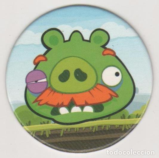 Juguetes antiguos y Juegos de colecci&oacute;n: COLECCI&Oacute;N TAZOS E-MAX ANGRY BIRDS POWER CAPS TAZO CAP POGS N&Uacute;MERO 049 49 ROVIO ENTERTAINMENT 2012