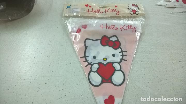 Juguetes antiguos y Juegos de colecci&oacute;n: HELLO KITTY -SANRIO-BANDERILLAS,BANDERAS PARA CUMPLEA&Ntilde;OS Y FIESTAS-N