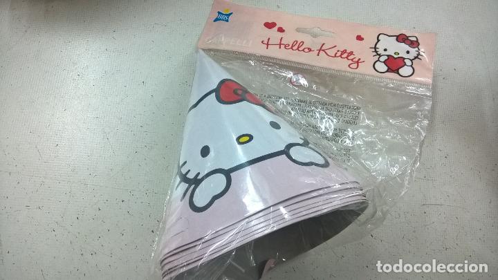 Juguetes antiguos y Juegos de colecci&oacute;n: HELLO KITTY -SANRIO-6 GORROS PAPEL PARA CUMPLEA&Ntilde;OS Y FIESTAS-N