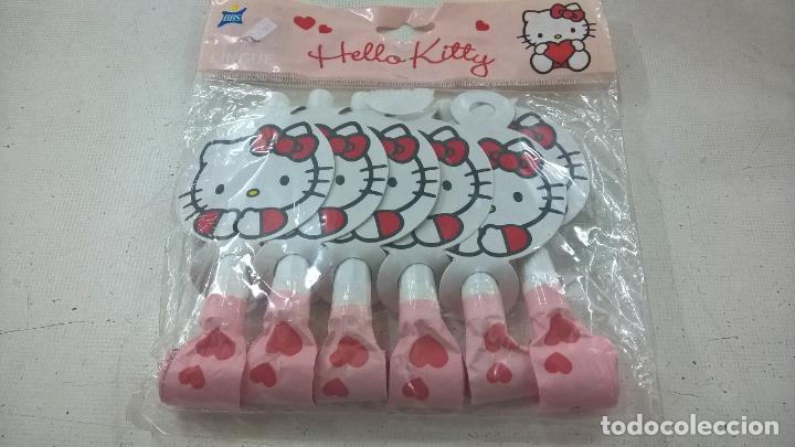 Juguetes antiguos y Juegos de colecci&oacute;n: HELLO KITTY -SANRIO-6 MATASUEGRAS PARA CUMPLEA&Ntilde;OS Y FIESTAS-N