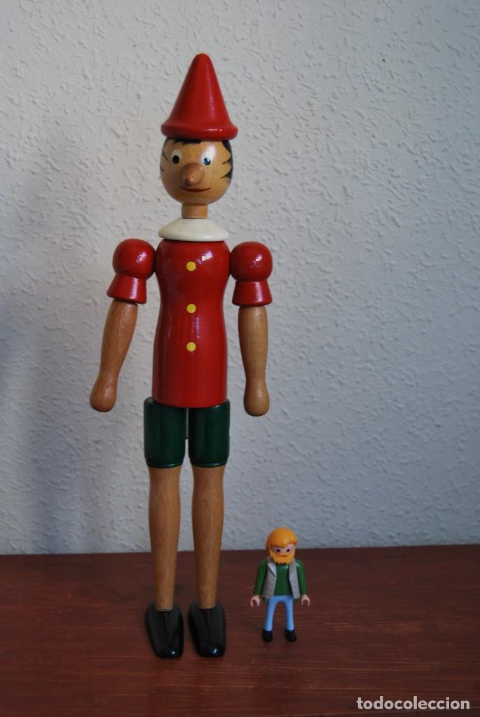 Juguetes antiguos y Juegos de colecci&oacute;n: PINOCHO DE MADERA - GRANDE - 36 CENT&Iacute;METROS