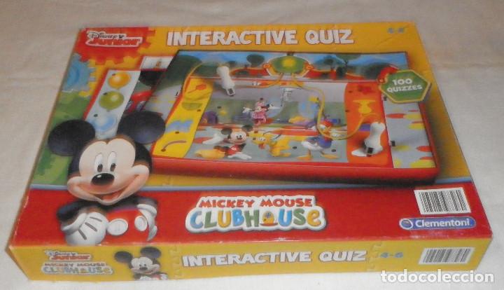 Juguetes antiguos y juegos de colecci&oacute;n: juego interactive quiz  mickey mouse clubhouse clementoni  Disney junior de 4-6 a&ntilde;os