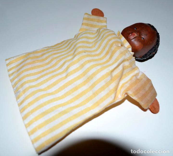 Juguetes antiguos y juegos de colecci&oacute;n: Antiguo mu&ntilde;eco marioneta o similar, con cabeza de barro. Hecho a mano. A&ntilde;os 80.
