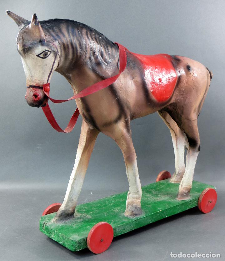 excitación Persona especial Fontanero caballo caballito cartón piedra con plataforma - Compra venta en  todocoleccion