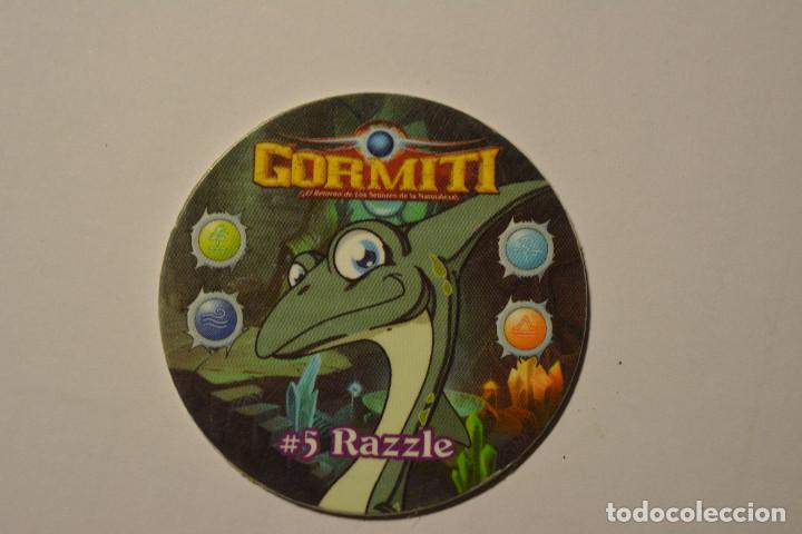 Juguetes antiguos y juegos de colecci&oacute;n: TAZOS CHEETOS GORMITI NUMERO 5 RAZZLE