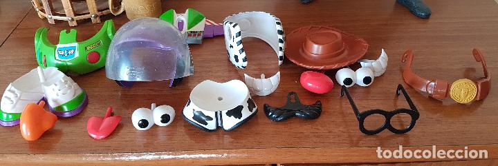 Juguetes antiguos y juegos de colecci&oacute;n: CONJUNTO DE PIEZAS DE MR. PATATA DE TOY STORY. DISFRACES DE WOODY Y BUZZ LIGHTYEAR. BUEN ESTADO.