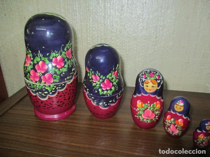 Juguetes antiguos y juegos de colecci&oacute;n: matiuska  madera - Foto 3