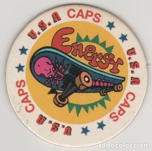 Juguetes antiguos y Juegos de colecci&oacute;n: COLECCI&Oacute;N TAZOS BIMBO LA PANDILLA BIMBO U.S.A USA CAPS TAZO 11 Energy DEPORTES SPORTS SKATING SKATE