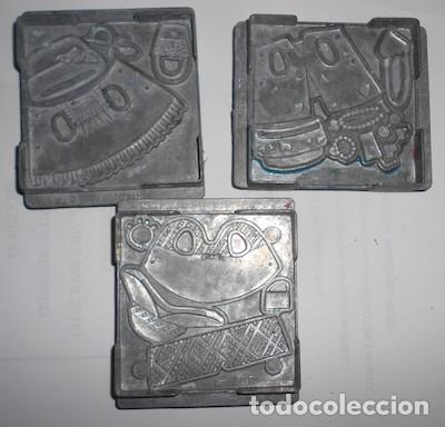 Juguetes antiguos y juegos de colecci&oacute;n: LOTE DE 3 MOLDES DOBLES MET&Aacute;LICOS TOYMAX, DE 1995