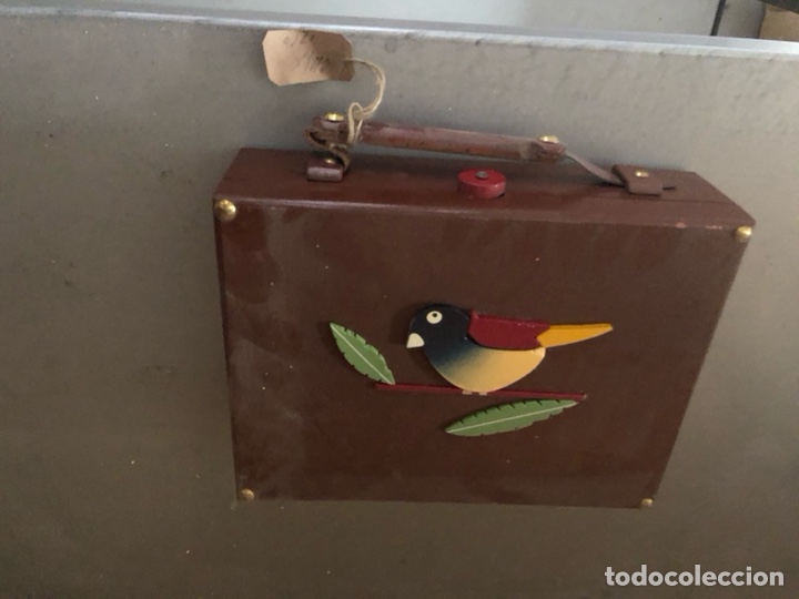 Juguetes antiguos y Juegos de colecci&oacute;n: Joyero de madera 1930