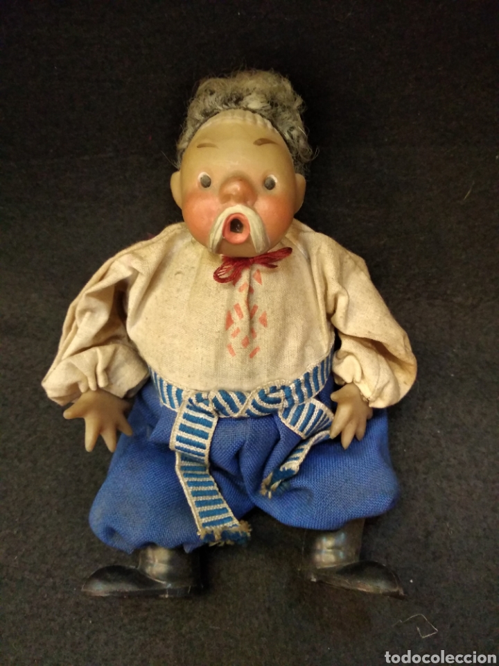 Juguetes antiguos y Juegos de colecci&oacute;n: Antiguo y gracioso mu&ntilde;eco anciano. Se desconoce procedencia.