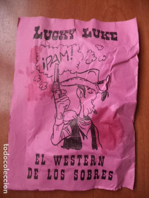 Altes Spielzeug und Spiele: SOBRE SORPRESA. LUCKY LUKE. 25 PESETAS. MEDIDAS : 21 X 15 CM.
