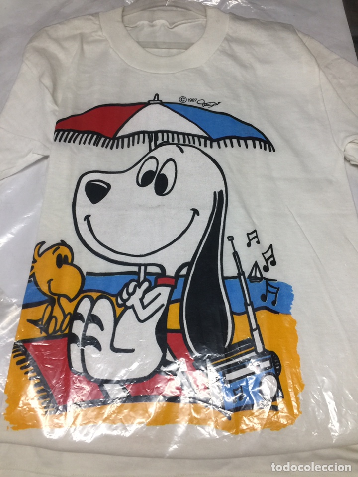 Juguetes antiguos y Juegos de colecci&oacute;n: Camiseta antigua snoopy.