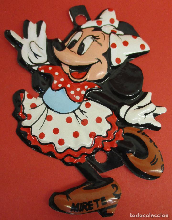 Juguetes antiguos y juegos de colecci&oacute;n: Silueta en pl&aacute;stico con relieve de MINNIE, MICKEY MOUSE, MIRETE, Walt Disney