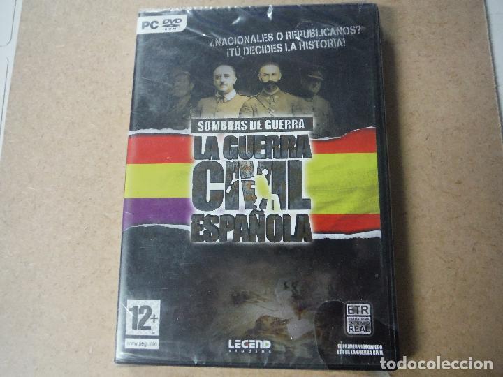 Juguetes antiguos y Juegos de colecci&oacute;n: SOMBRAS DE GUERRA LA GUERRA CIVIL ESPA&Ntilde;OLA PC DVD