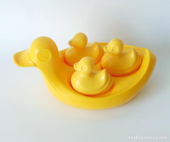 Juguetes antiguos y Juegos de colecci&oacute;n: Antiguo juguete de agua. Patos flotantes de pl&aacute;stico. Marca Smoby, Made in France. Original, a&ntilde;os 70