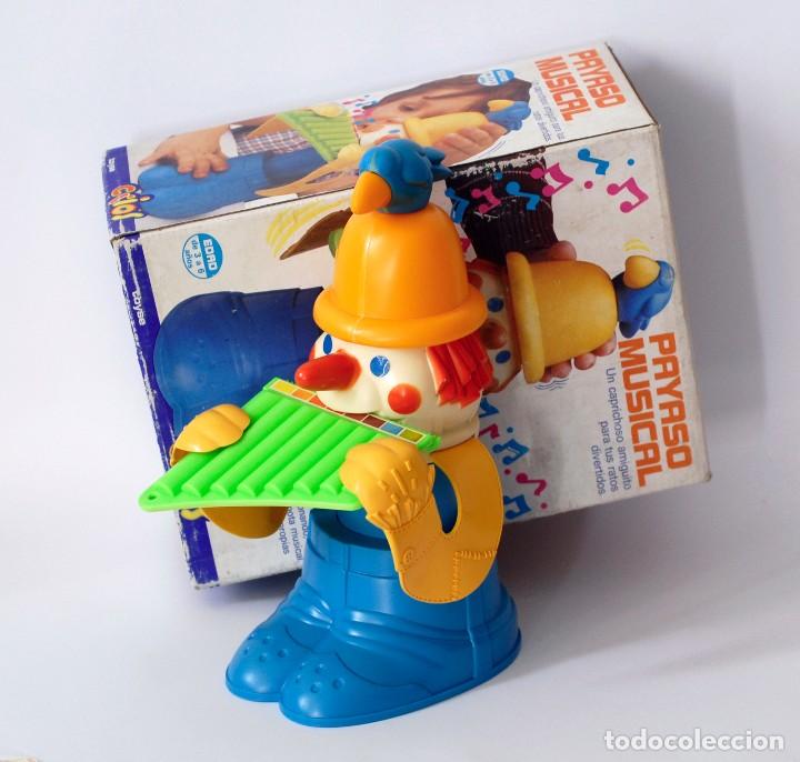 Juguetes antiguos y Juegos de colecci&oacute;n: Antiguo juguete. Payaso musical Marca Toyse (Hasbro). Original, a&ntilde;os 70, Made in Spain. En su caja.