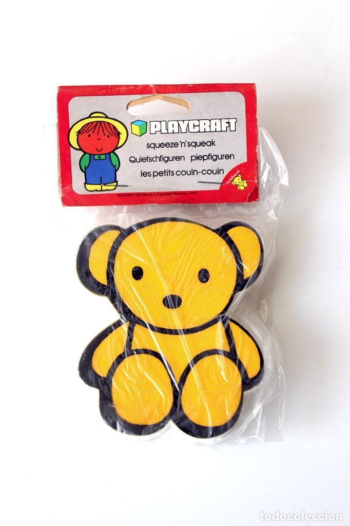 Juguetes antiguos y Juegos de colecci&oacute;n: Mu&ntilde;eco vintage, ilustraci&oacute;n de Dick Bruna para Playcraft. Osito amarillo. Original, a&ntilde;os 60 - 70.