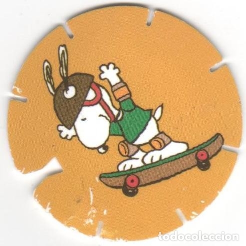 Juguetes antiguos y Juegos de colecci&oacute;n: COLECCI&Oacute;N TAZOS GREFUSA SNOOPY CAPS COLLECTION TAZO CAPS POGS N&Uacute;MERO 33 SERIE ANIMACI&Oacute;N A&Ntilde;O 2002