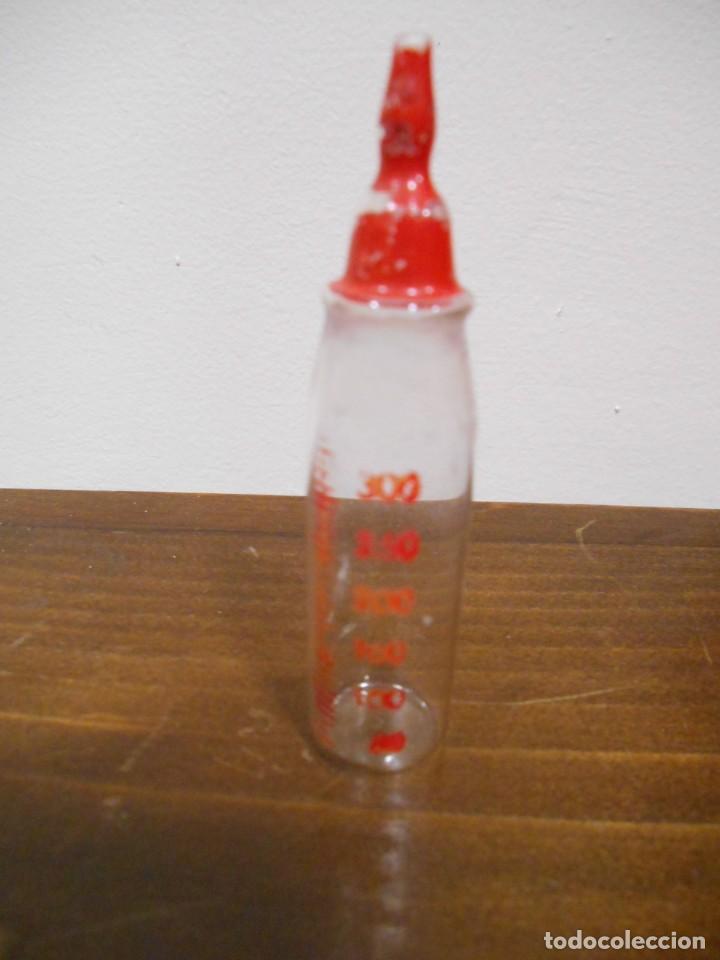 Juguetes antiguos y Juegos de colecci&oacute;n: ANTIGUO BIBERON DE CRISTAL DE JUGUETE PARA MU&Ntilde;ECAS