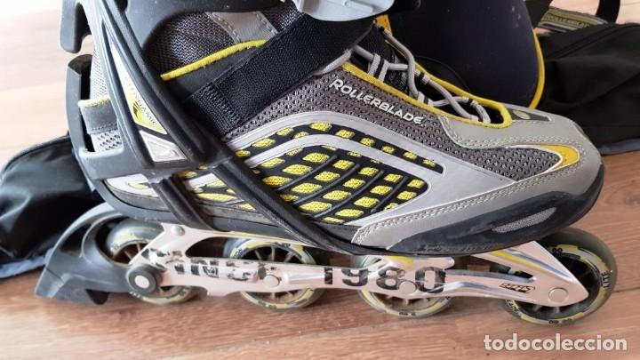 Juguetes antiguos y juegos de colecci&oacute;n: Patines en l&iacute;nea Rollerblade - Foto 2