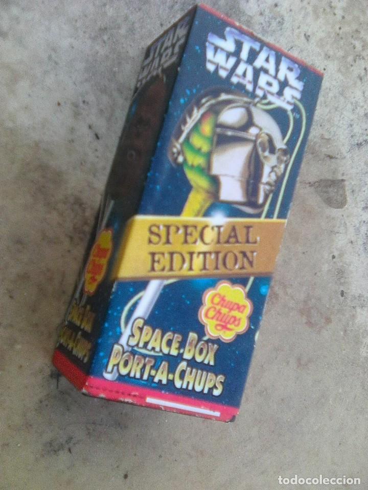 Juguetes antiguos y Juegos de colecci&oacute;n: Caja oficial cofre doble fondo prestidigitador Chupa Chups Star Wars special edition quiosco 80&acute;s