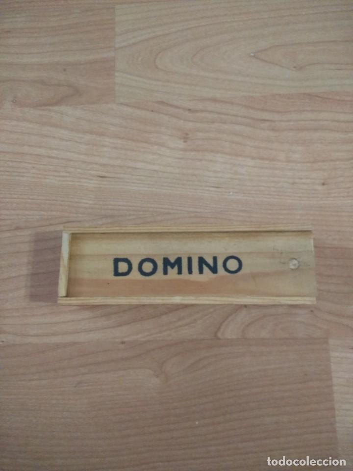 Altes Spielzeug und Spiele: DOMIN&Oacute; MADERA