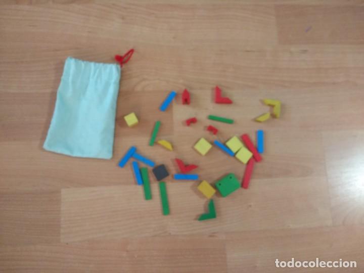 Juguetes antiguos y Juegos de colecci&oacute;n: ANTIGUO JUEGO DE CONSTRUCCI&Oacute;N DE MADERA EN BOLSA