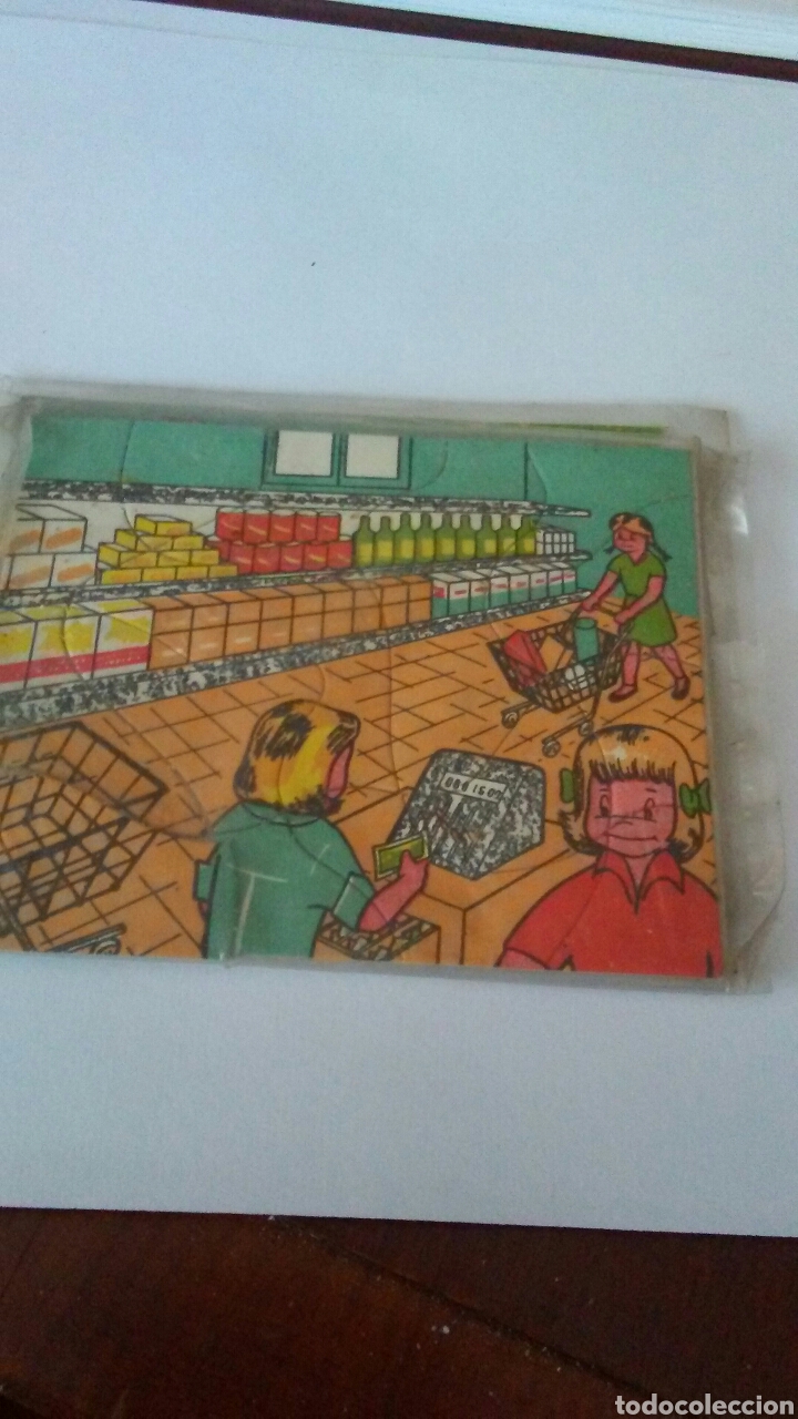 Juguetes antiguos y juegos de colecci&oacute;n: Mini puzle a&ntilde;os 60 ,mide 9x11.