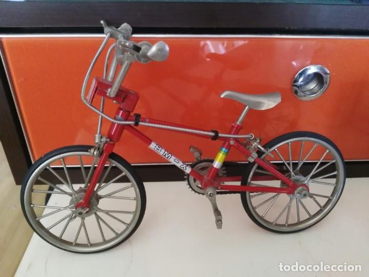 Juguetes antiguos y juegos de colecci&oacute;n: BICICLETA BM-X DE COLECCION DE METAL - FRENOS,PRACTICABLE.