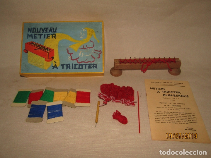 Juguetes antiguos y juegos de colecci&oacute;n: Antigua Caja con Taller de Tricotar en Caja Original