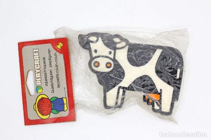 Juguetes antiguos y Juegos de colecci&oacute;n: Mu&ntilde;eco vintage, ilustraci&oacute;n de Dick Bruna para Playcraft. Vaquita. Original, a&ntilde;os 60 - 70.