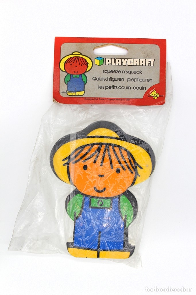 Juguetes antiguos y juegos de colecci&oacute;n: Mu&ntilde;eco vintage, ilustraci&oacute;n de Dick Bruna para Playcraft. Ni&ntilde;o. Original, a&ntilde;os 60 - 70.