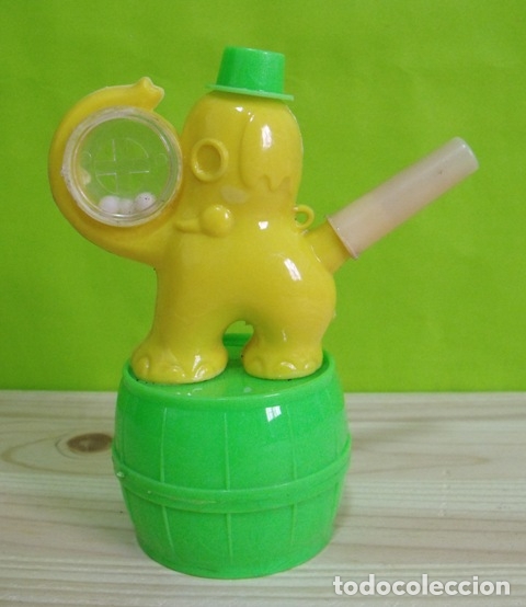 Juguetes antiguos y Juegos de colecci&oacute;n: Figura PVC Elefante Circo Silbato Hucha Alcanc&iacute;a - Kiosko A&ntilde;os 80/90