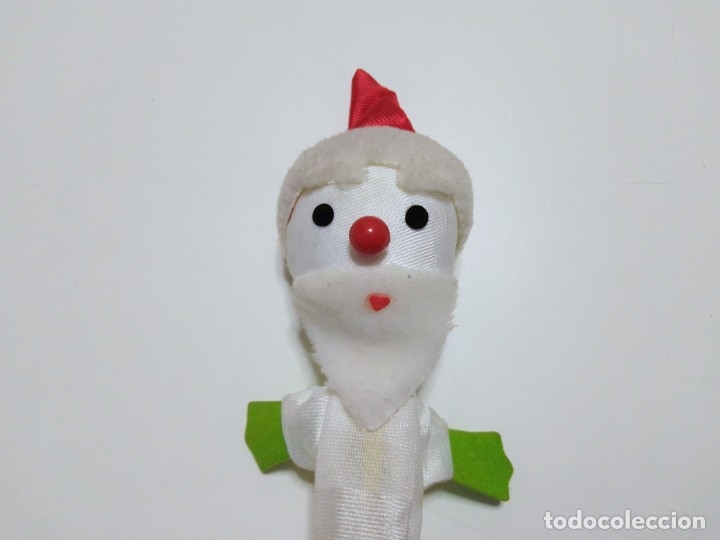 Juguetes antiguos y Juegos de colección: Marioneta de Papá Noel Santa Claus, títere de palo, se encoje y oculta en un cucurucho - Foto 3 - 182574600