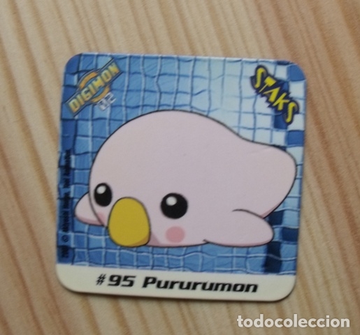 Juguetes antiguos y juegos de colecci&oacute;n: Im&aacute;n N&ordm; 95  - Pururumon - Digimon Staks - Nintendo