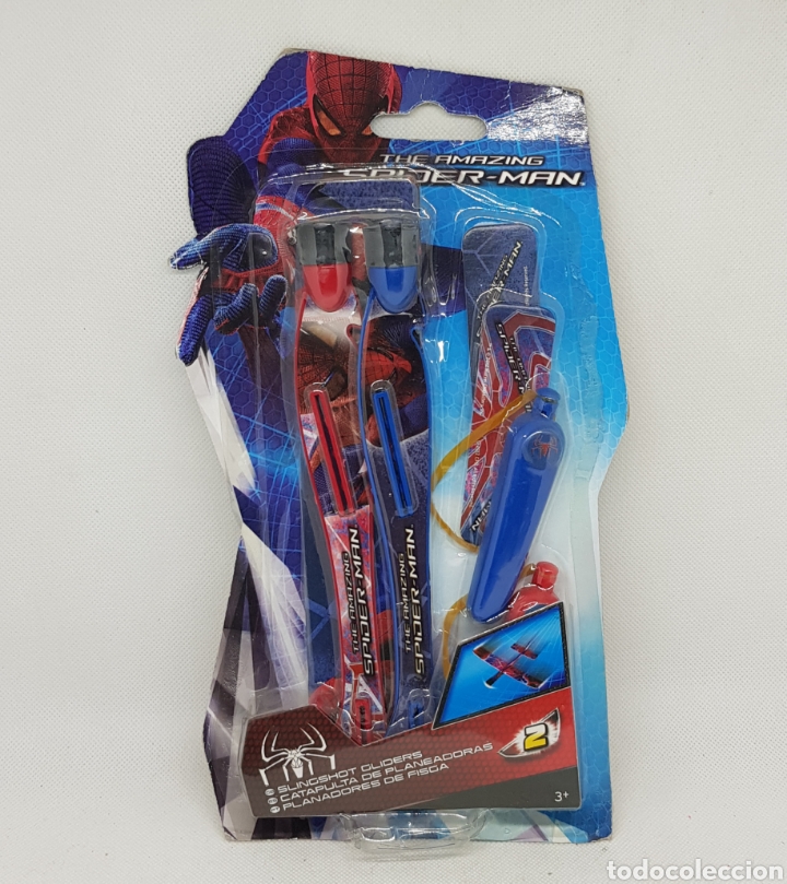 Brinquedos antigos e Jogos de cole&ccedil;&atilde;o: Spiderman - catapulta de planeadoras - car167